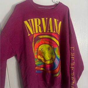 NIRVANA Pink Graphic Tee